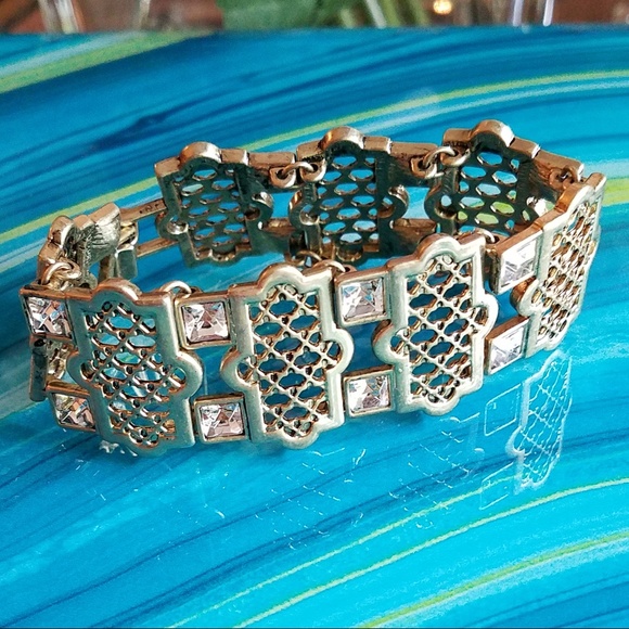 Jewelry - Gorgeous Bracelet w/ Rhinestones, EUC!